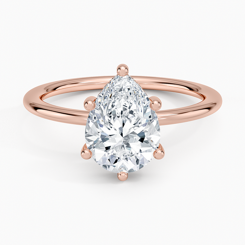 2.10 Damla Kesim Hidden Halo Tasarım Tektaş Laboratuvar Pırlanta Yüzük - Melara