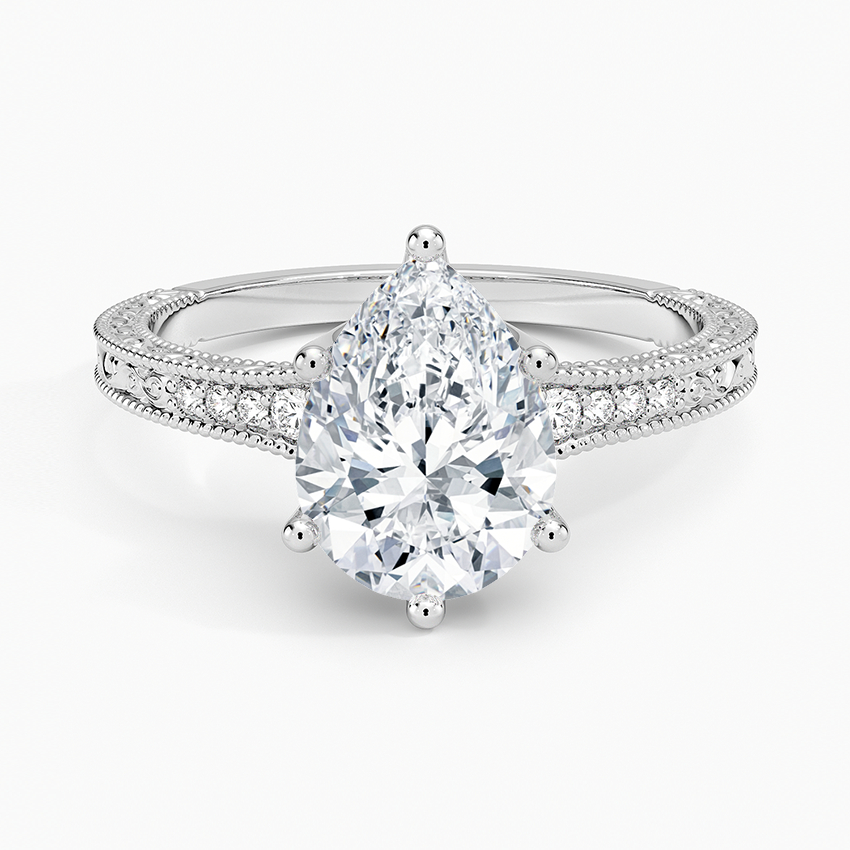 2.15 Damla Kesim Hidden Halo Tasarım Tektaş Laboratuvar Pırlanta Yüzük - Silora