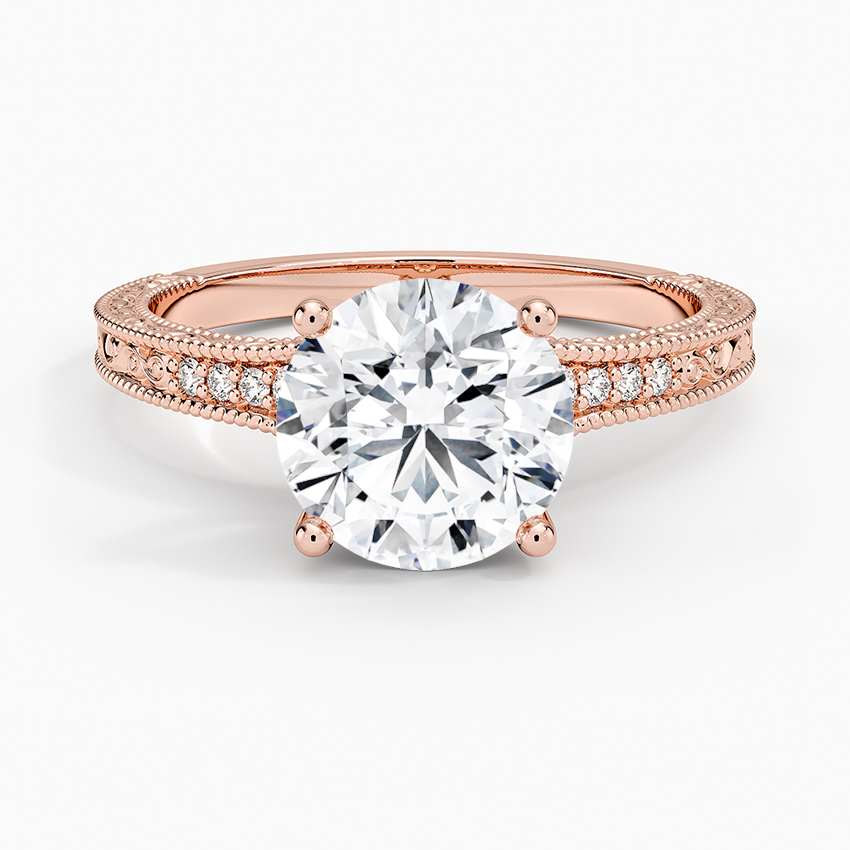 2.15 Karat Yuvarlak Kesim Hidden Halo Tasarım Tektaş Laboratuvar Pırlanta Yüzük - Venice - Bold Diamonds