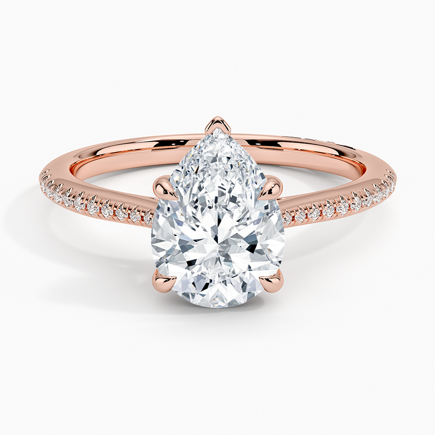 1.60 Carat Princess Halo Design Solitaire Lab Diamond Ring 18K - Florina