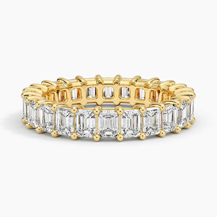 Tam Tur 3,00 Karat Baget Kesim Laboratuvar Pırlanta Yüzük 18K - Bold Diamonds