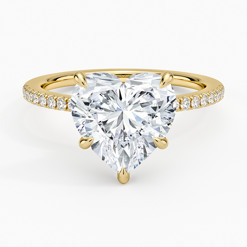 1.60 Carat Princess Halo Design Solitaire Lab Diamond Ring 18K - Florina