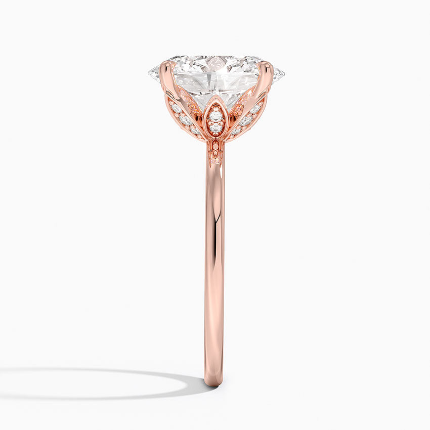 1.60 Carat Princess Halo Design Solitaire Lab Diamond Ring 18K - Florina