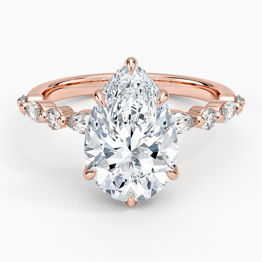 1.60 Carat Princess Halo Design Solitaire Lab Diamond Ring 18K - Florina