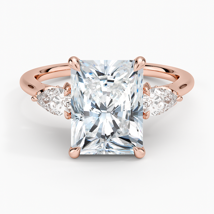 1.60 Carat Princess Halo Design Solitaire Lab Diamond Ring 18K - Florina