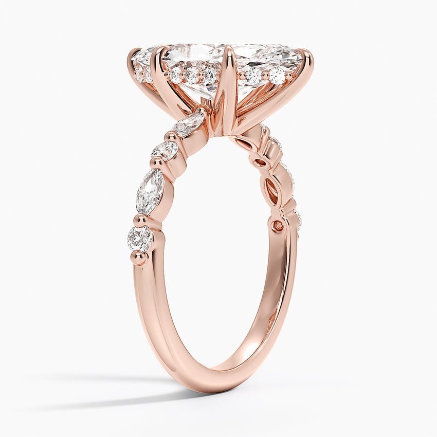 1.60 Carat Princess Halo Design Solitaire Lab Diamond Ring 18K - Florina