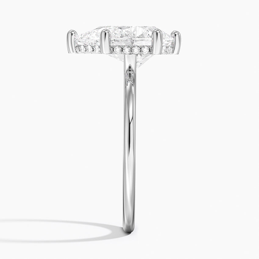 3.10 Damla Kesim Hidden Halo Tasarım Tektaş Laboratuvar Pırlanta Yüzük - Melara