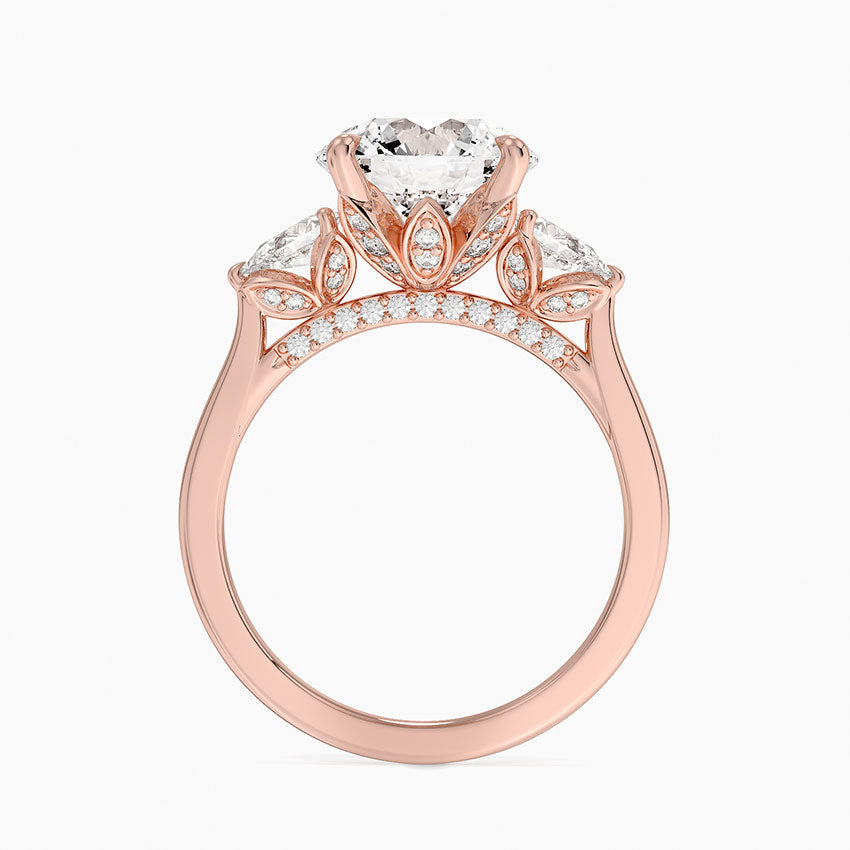 1.60 Carat Princess Halo Design Solitaire Lab Diamond Ring 18K - Florina