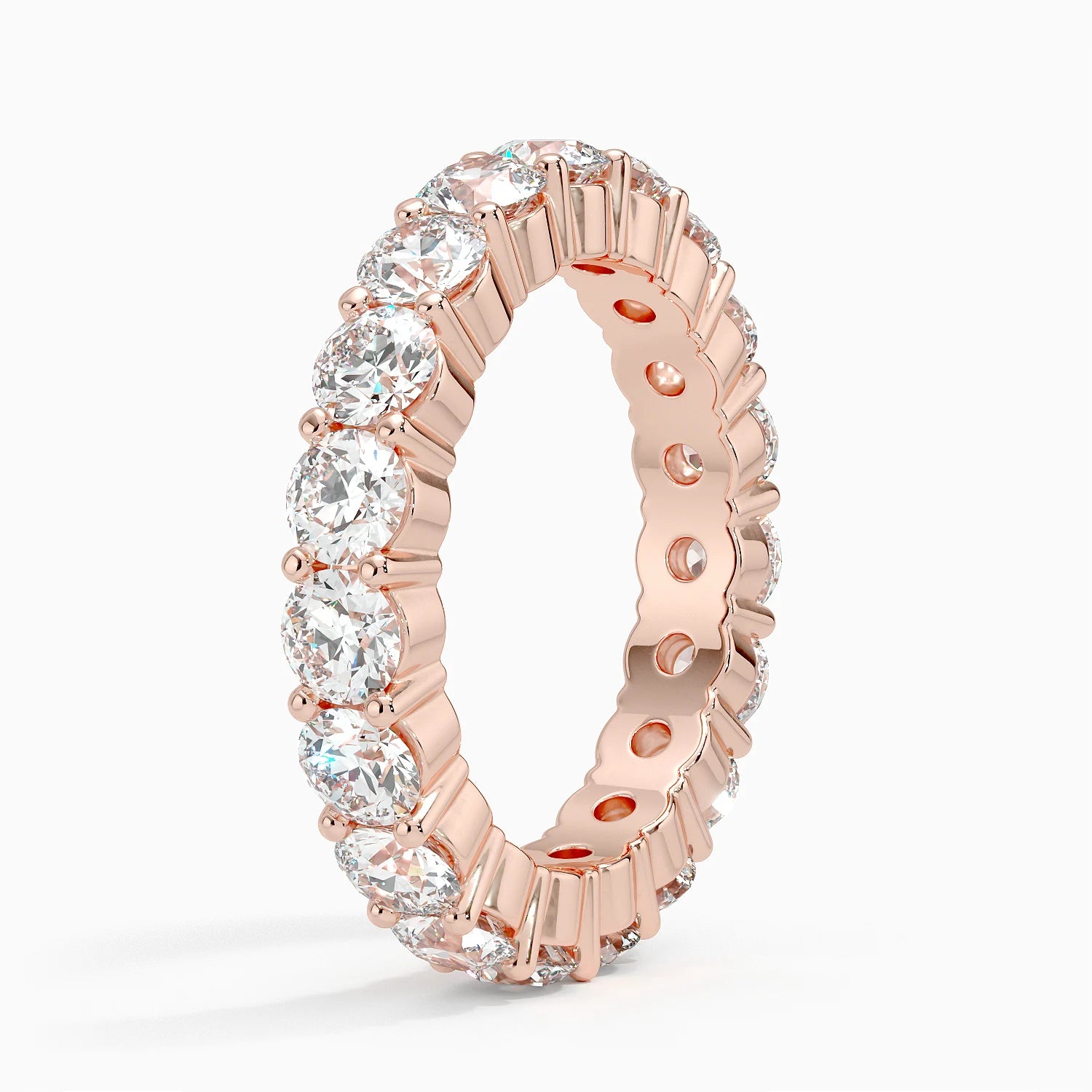 Tam Tur 3,00 Karat Yuvarlak Kesim Laboratuvar Pırlanta Yüzük 18K - Bold Diamonds