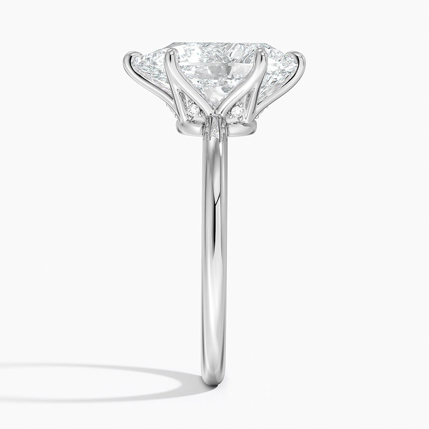 3.10 Damla Kesim Hidden Halo Tasarım Tektaş Laboratuvar Pırlanta Yüzük - Eylora