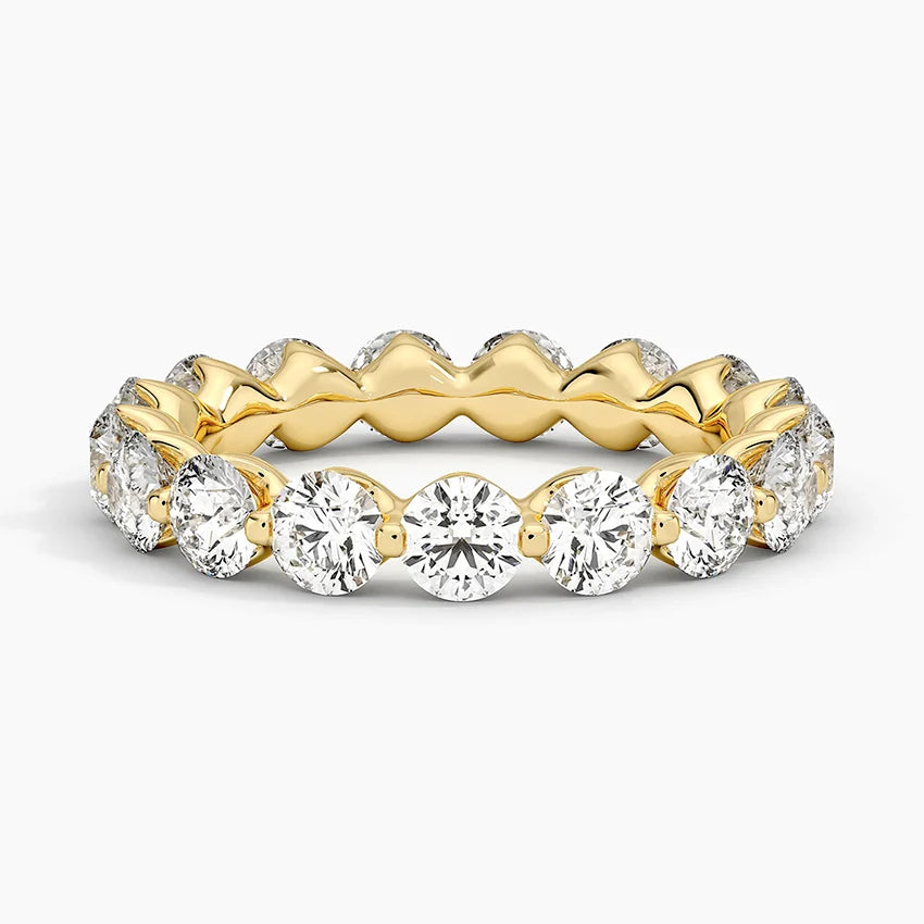 Yarım Tur 1.50 Karat Yuvarlak Kesim Laboratuvar Pırlanta Yüzük 18K - Bold Diamonds