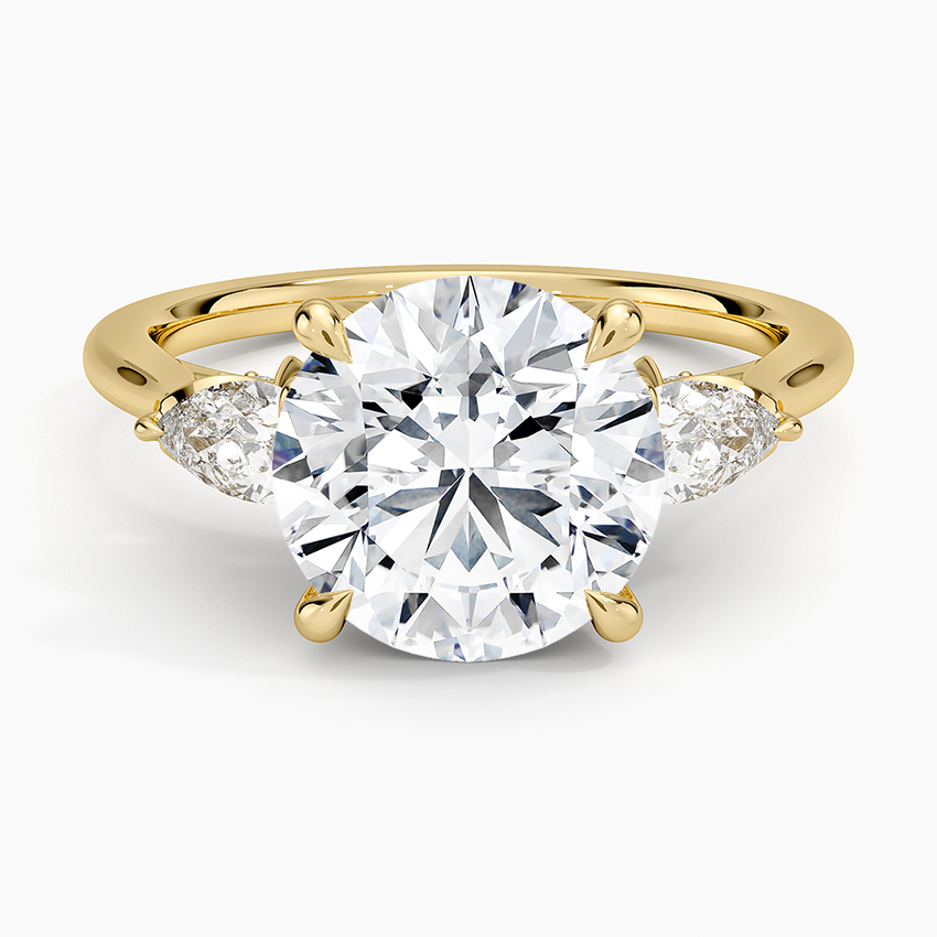 1.60 Carat Princess Halo Design Solitaire Lab Diamond Ring 18K - Florina