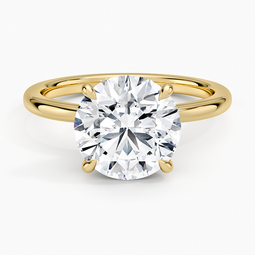 1.60 Carat Princess Halo Design Solitaire Lab Diamond Ring 18K - Florina