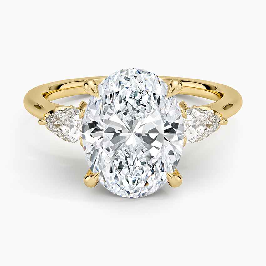 1.60 Carat Princess Halo Design Solitaire Lab Diamond Ring 18K - Florina