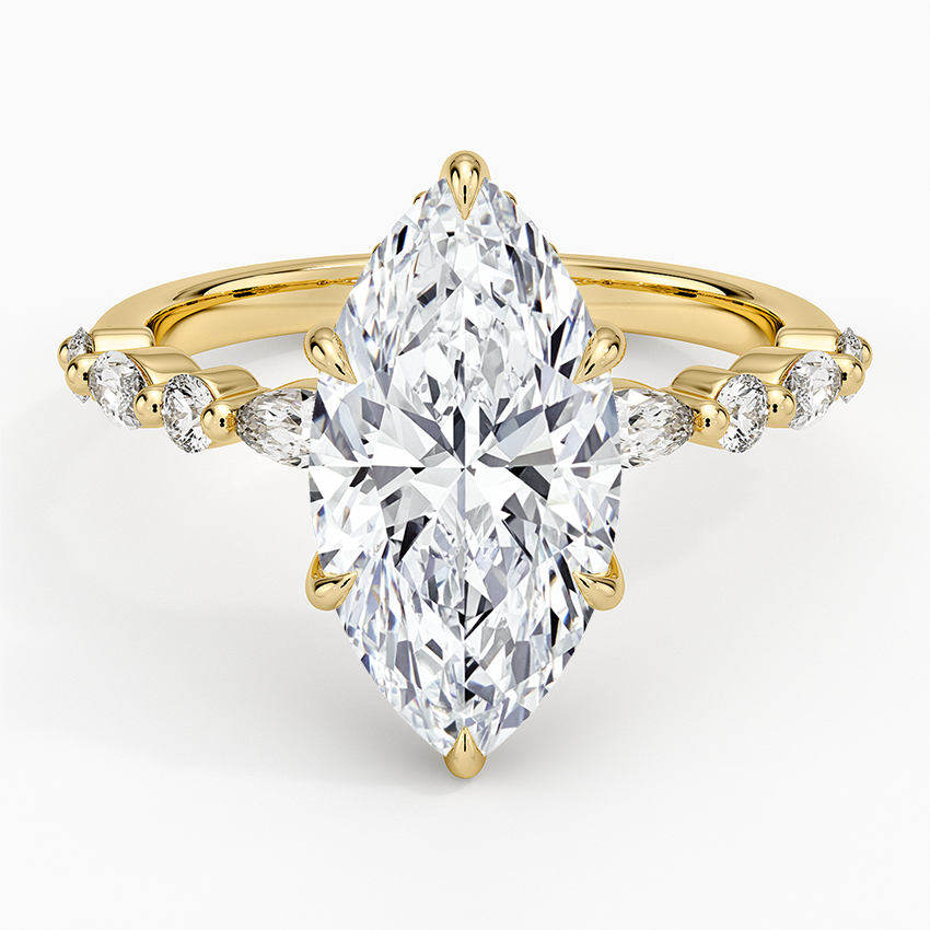 1.60 Carat Princess Halo Design Solitaire Lab Diamond Ring 18K - Florina