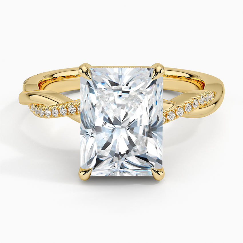 1.60 Carat Princess Halo Design Solitaire Lab Diamond Ring 18K - Florina