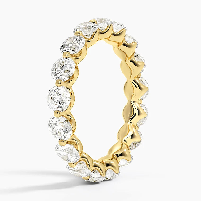 Yarım Tur 1.50 Karat Yuvarlak Kesim Laboratuvar Pırlanta Yüzük 18K - Bold Diamonds