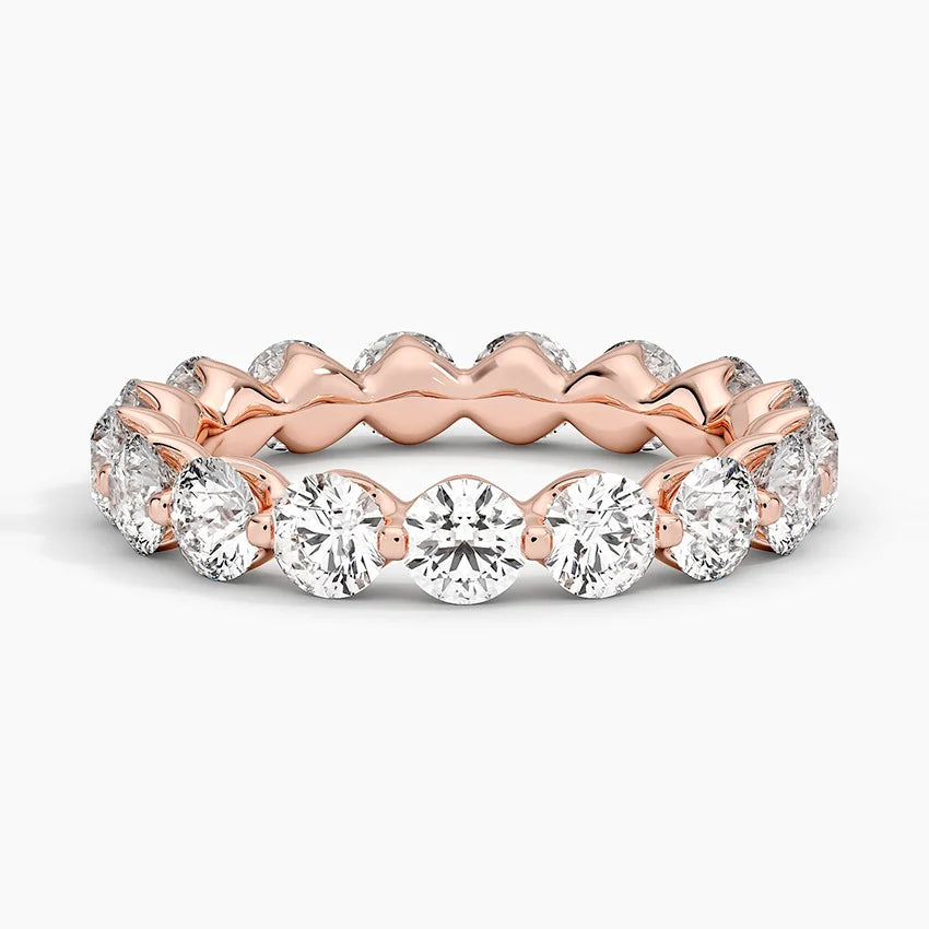 Yarım Tur 1.50 Karat Yuvarlak Kesim Laboratuvar Pırlanta Yüzük 18K - Bold Diamonds