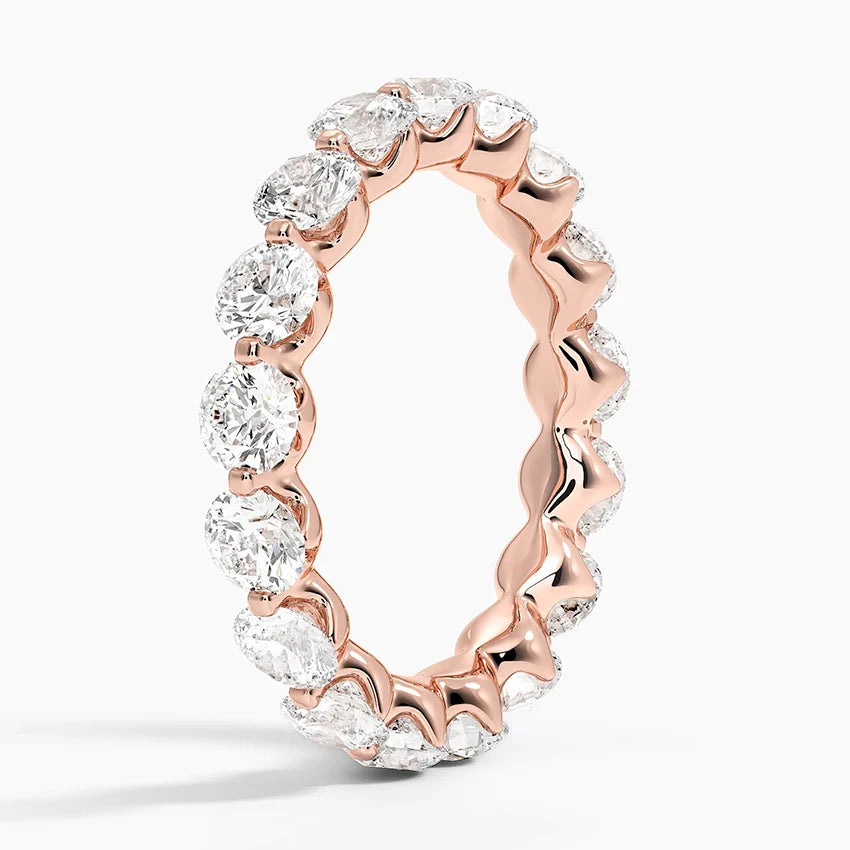 Yarım Tur 1.50 Karat Yuvarlak Kesim Laboratuvar Pırlanta Yüzük 18K - Bold Diamonds