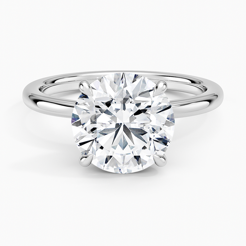1.60 Carat Princess Halo Design Solitaire Lab Diamond Ring 18K - Florina