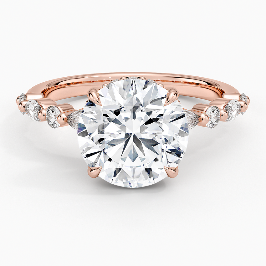 1.60 Carat Princess Halo Design Solitaire Lab Diamond Ring 18K - Florina