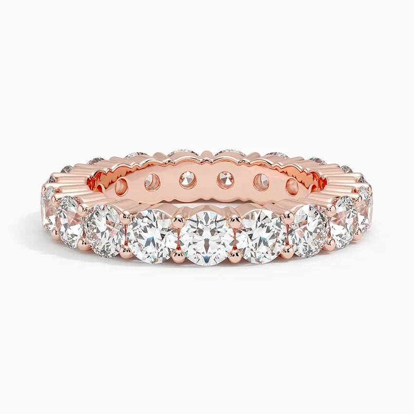 Tam Tur 3,00 Karat Yuvarlak Kesim Laboratuvar Pırlanta Yüzük 18K - Bold Diamonds