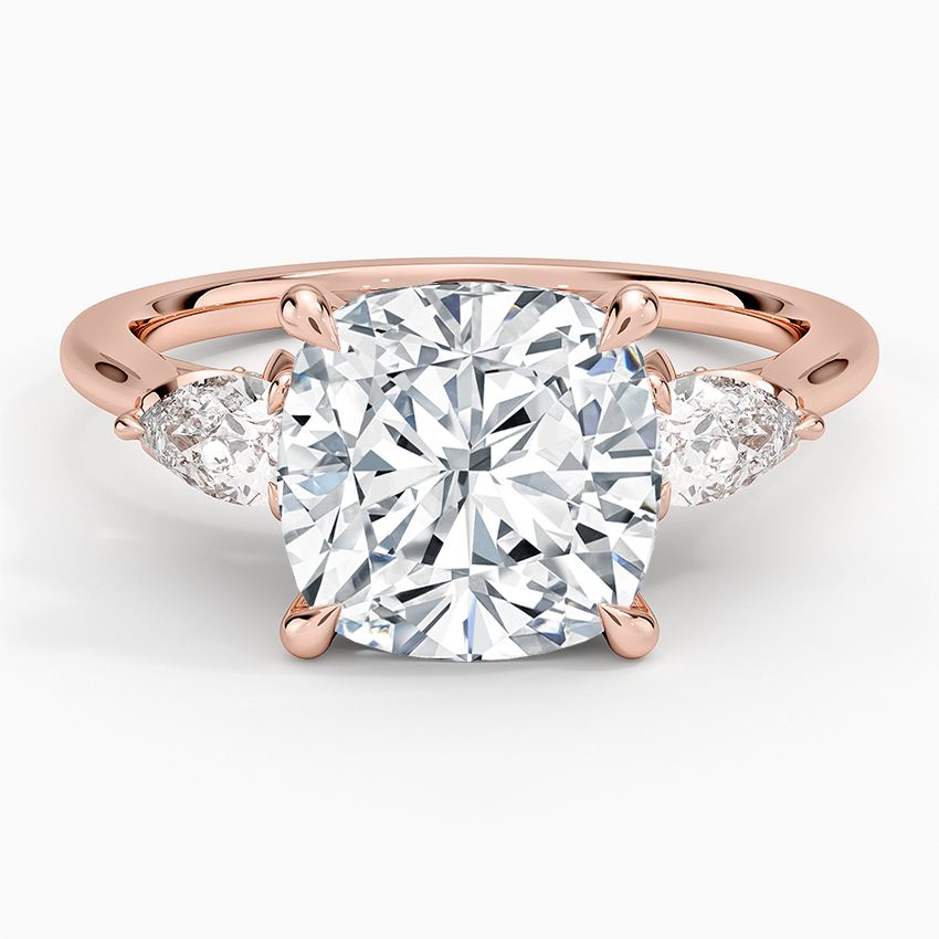 1.60 Carat Princess Halo Design Solitaire Lab Diamond Ring 18K - Florina