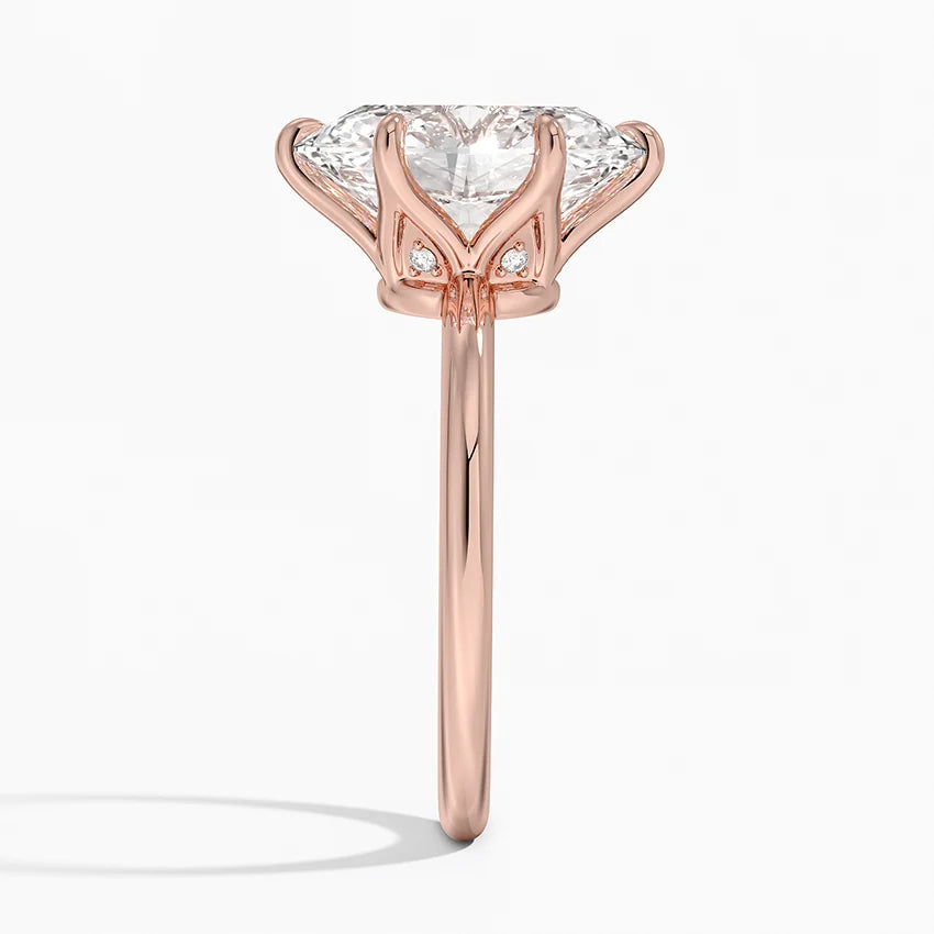 1.60 Carat Princess Halo Design Solitaire Lab Diamond Ring 18K - Florina