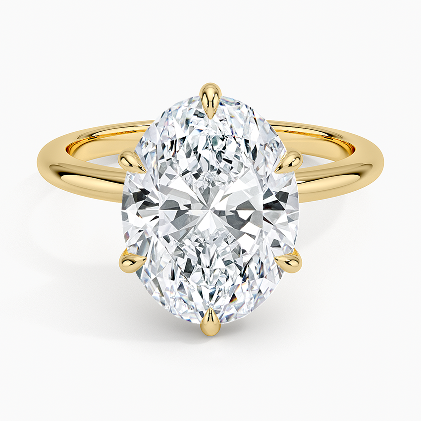 1.60 Carat Princess Halo Design Solitaire Lab Diamond Ring 18K - Florina