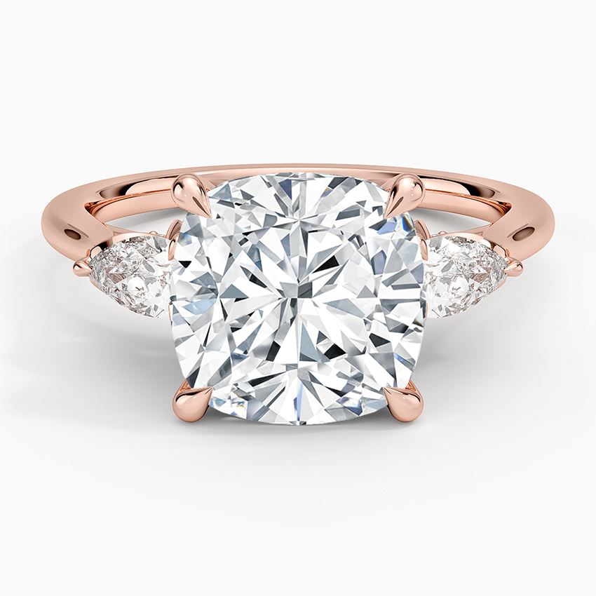 1.60 Carat Princess Halo Design Solitaire Lab Diamond Ring 18K - Florina