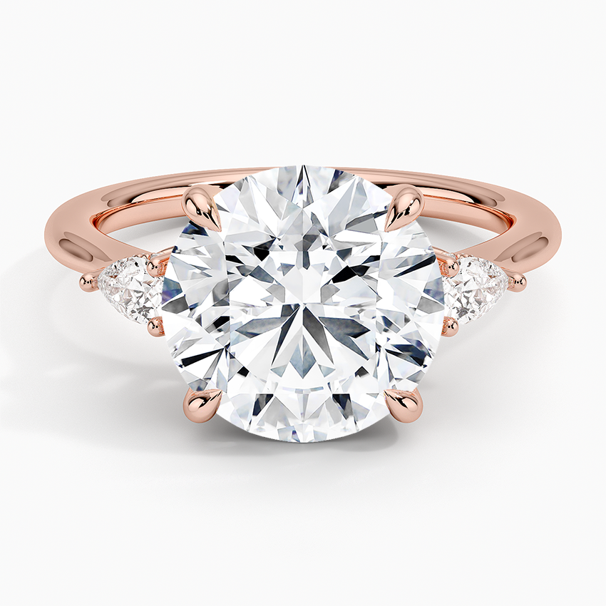 4.50 Karat Yuvarlak Kesim Hidden Halo Tasarım Tektaş Laboratuvar Pırlanta Yüzük - Madrid - Bold Diamonds