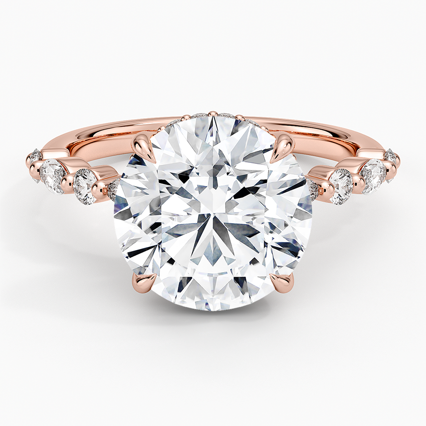 1.60 Carat Princess Halo Design Solitaire Lab Diamond Ring 18K - Florina