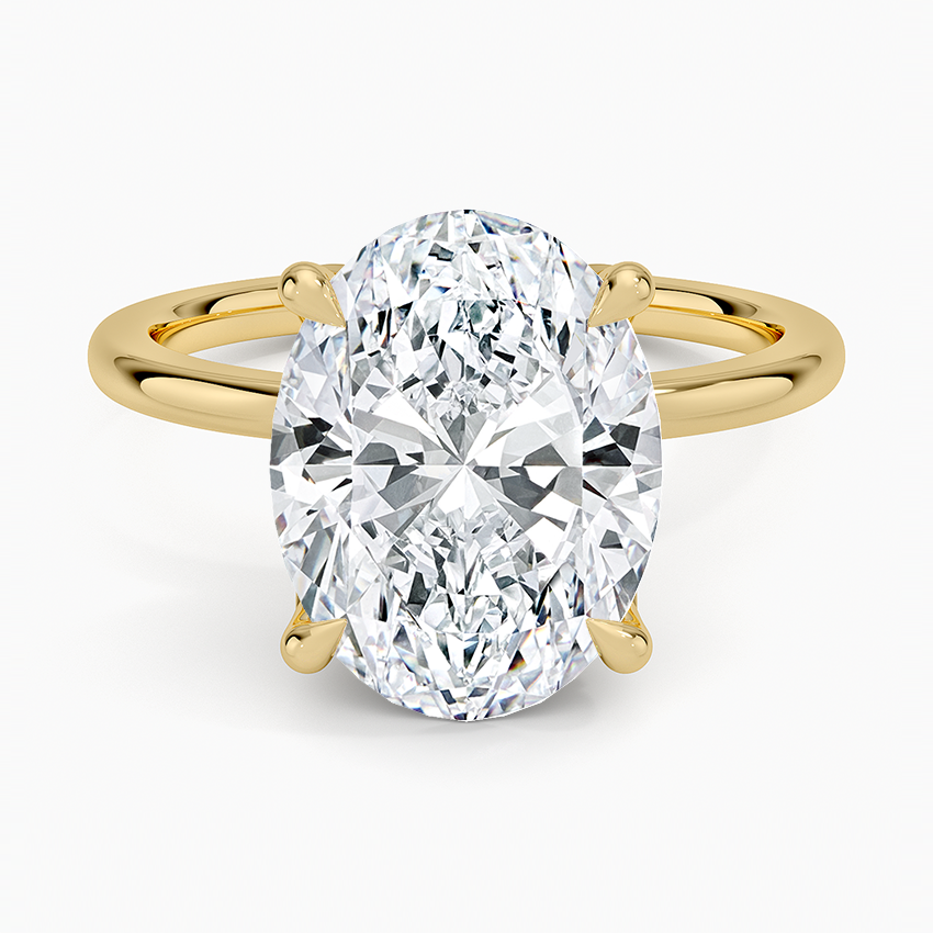 1.60 Carat Princess Halo Design Solitaire Lab Diamond Ring 18K - Florina