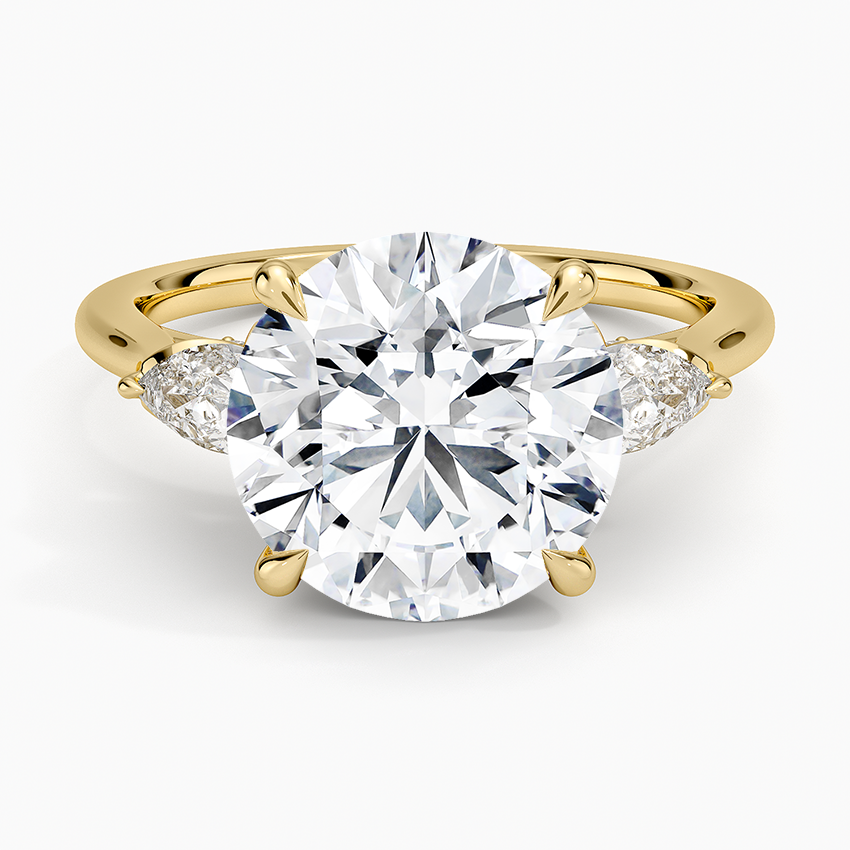 1.60 Carat Princess Halo Design Solitaire Lab Diamond Ring 18K - Florina