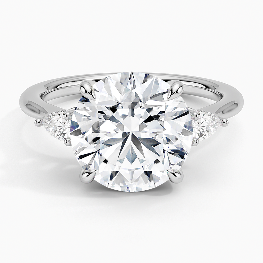 4.50 Karat Yuvarlak Kesim Hidden Halo Tasarım Tektaş Laboratuvar Pırlanta Yüzük - Madrid - Bold Diamonds