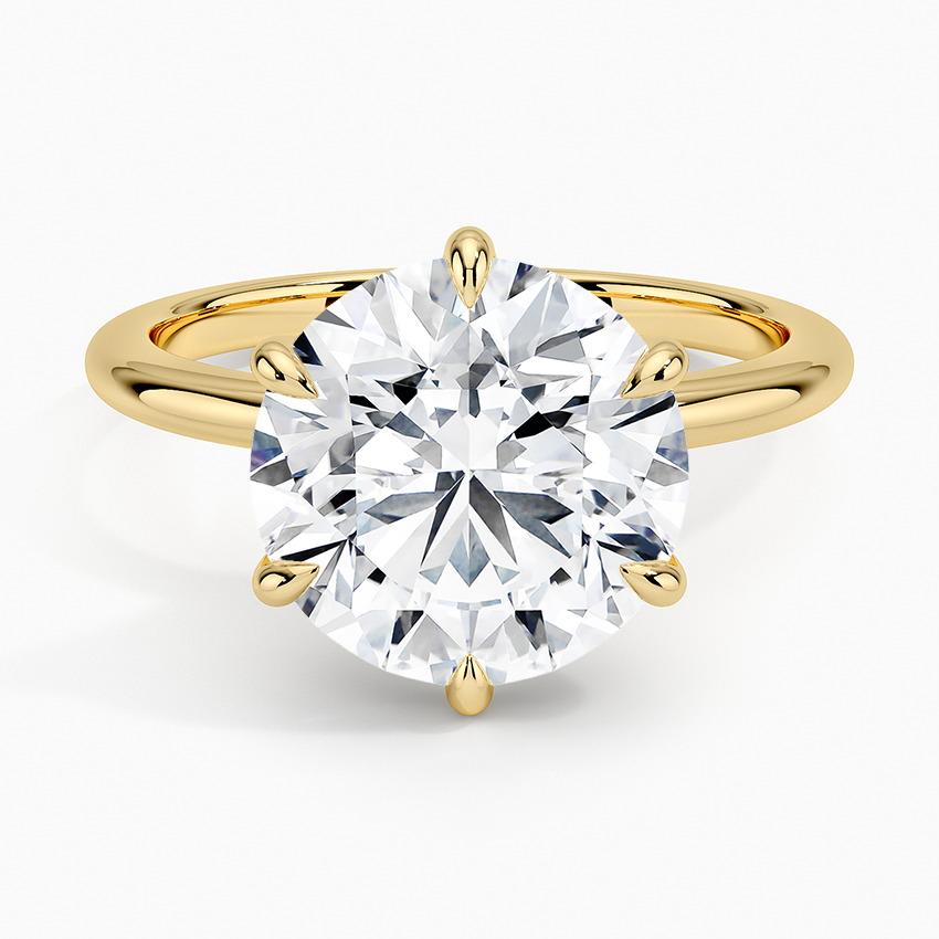 4.10 Hidden Halo Tasarım Tektaş Laboratuvar Pırlanta Yüzük - Eylora