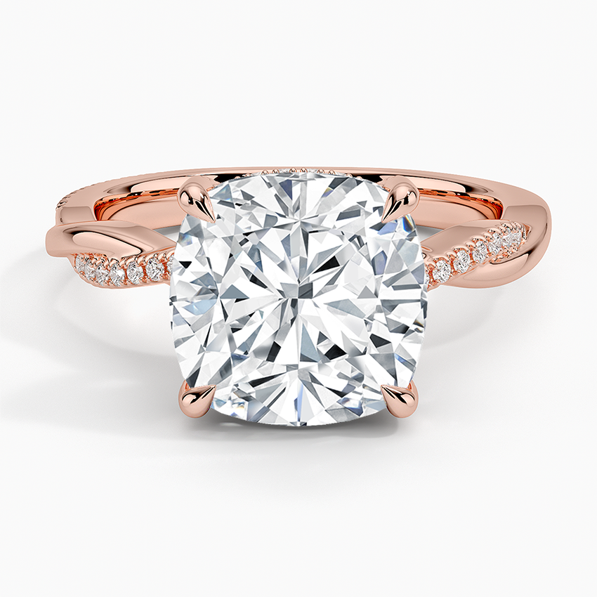 1.60 Carat Princess Halo Design Solitaire Lab Diamond Ring 18K - Florina