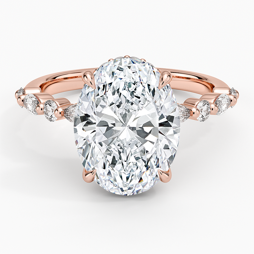 1.60 Carat Princess Halo Design Solitaire Lab Diamond Ring 18K - Florina