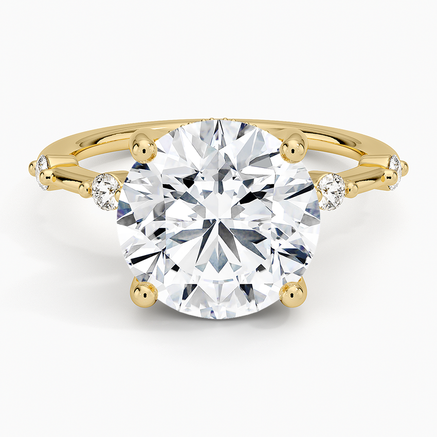 4.20 Hidden Halo Tasarım Tektaş Laboratuvar Pırlanta Yüzük - Zelora