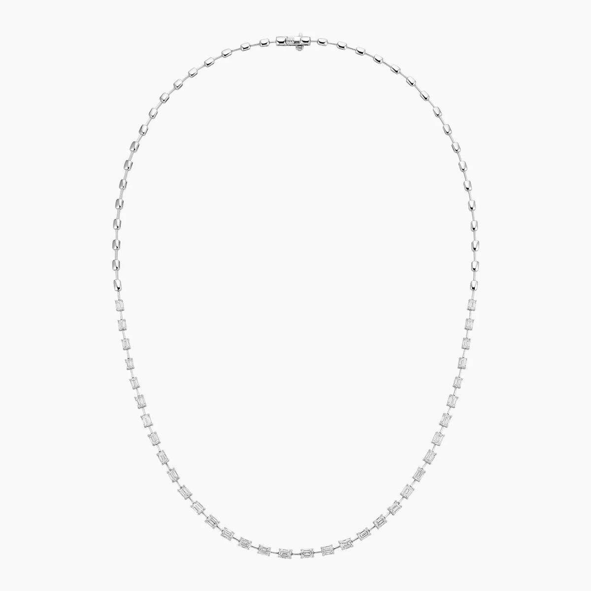 Emerald Kolye 5.00 karat Emerald Kesim Laboratuvar Pırlanta Kolye 18K - Bold Diamonds