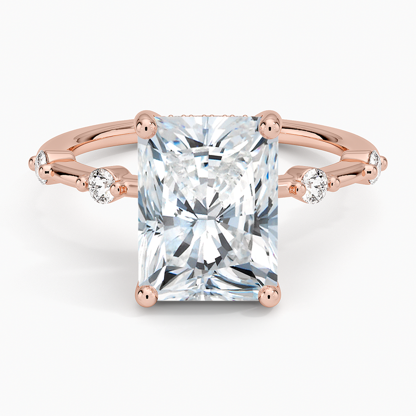 3.20 Radiant Kesim Hidden Halo Tasarım Tektaş Laboratuvar Pırlanta Yüzük - Zelora