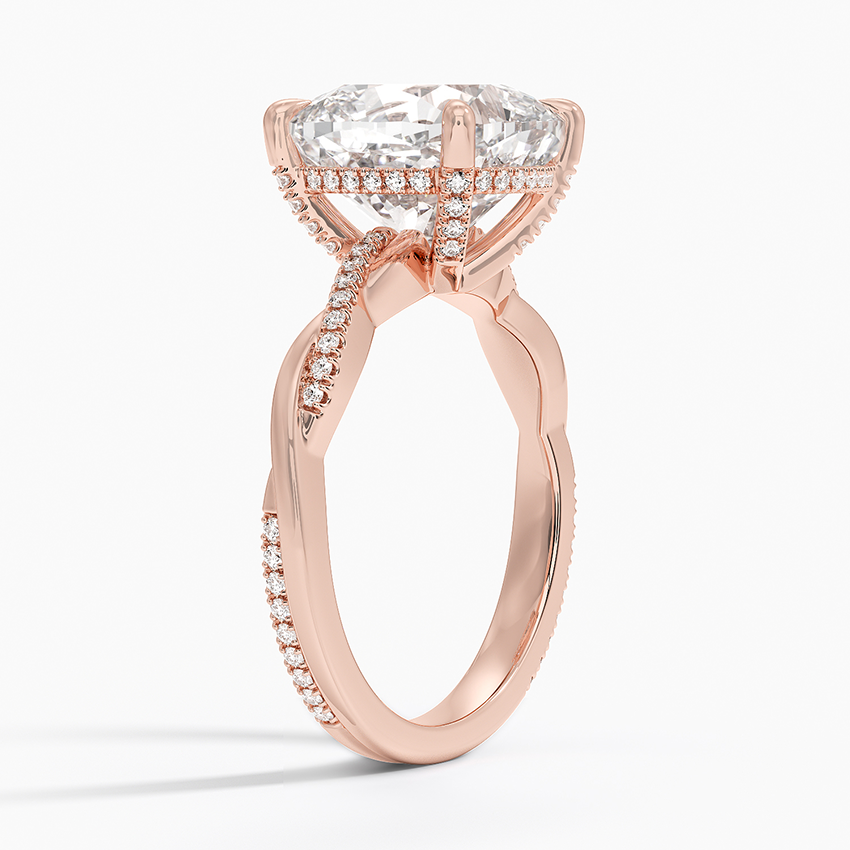 1.60 Carat Princess Halo Design Solitaire Lab Diamond Ring 18K - Florina