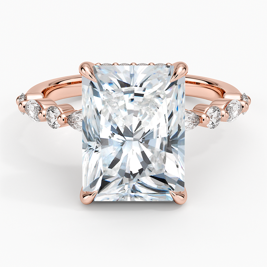 1.60 Carat Princess Halo Design Solitaire Lab Diamond Ring 18K - Florina