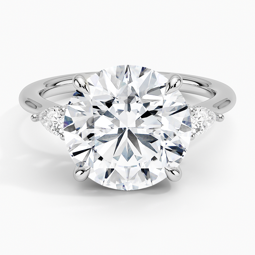 5.50 Karat Yuvarlak Kesim Hidden Halo Tasarım Tektaş Laboratuvar Pırlanta Yüzük - Madrid - Bold Diamonds