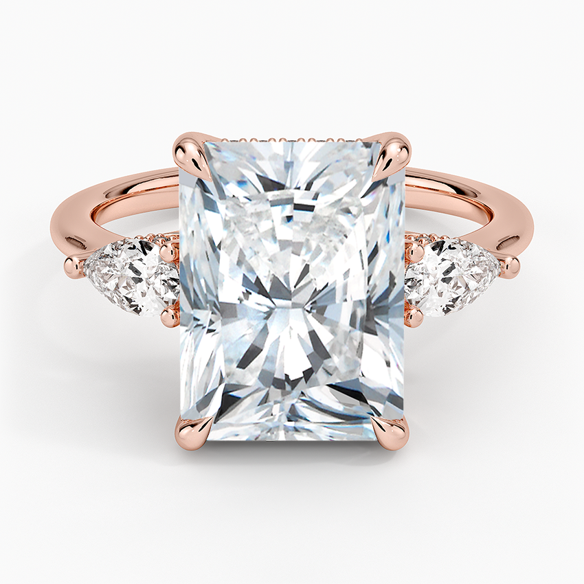 1.60 Carat Princess Halo Design Solitaire Lab Diamond Ring 18K - Florina
