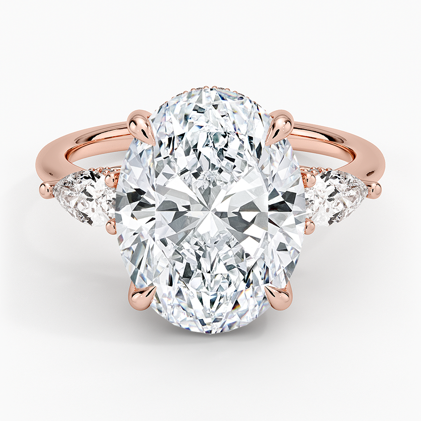 1.60 Carat Princess Halo Design Solitaire Lab Diamond Ring 18K - Florina