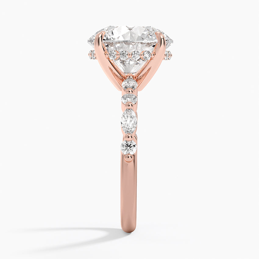 1.60 Carat Princess Halo Design Solitaire Lab Diamond Ring 18K - Florina