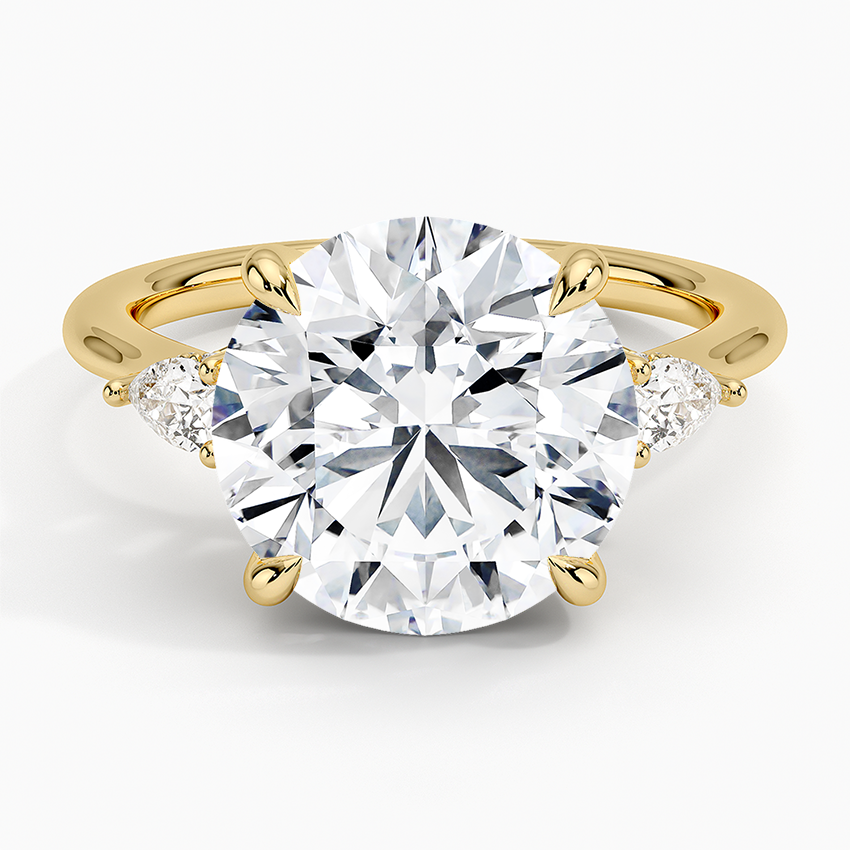 5.50 Karat Yuvarlak Kesim Hidden Halo Tasarım Tektaş Laboratuvar Pırlanta Yüzük - Madrid - Bold Diamonds