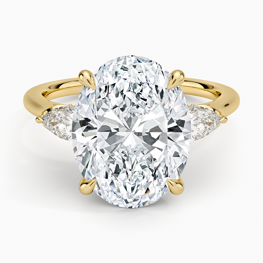 1.60 Carat Princess Halo Design Solitaire Lab Diamond Ring 18K - Florina