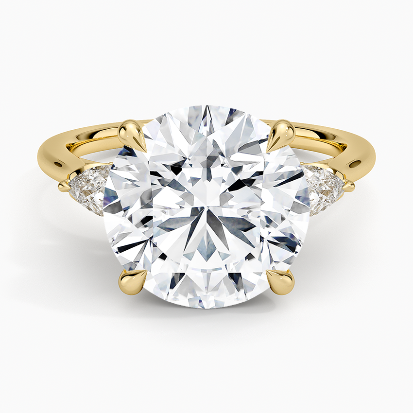 1.60 Carat Princess Halo Design Solitaire Lab Diamond Ring 18K - Florina